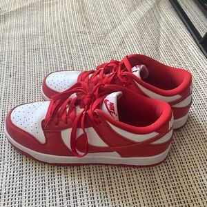 Nike Dunk Low University Reds and Pandas